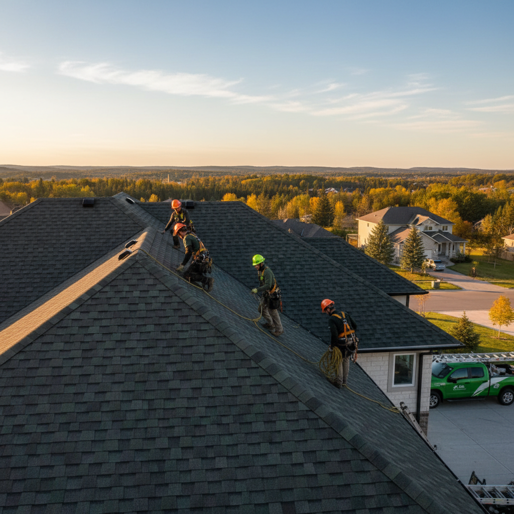 Professional roofing installation with quality shingles - RBT Roofing Inc, roofing contractor in Angus, ON